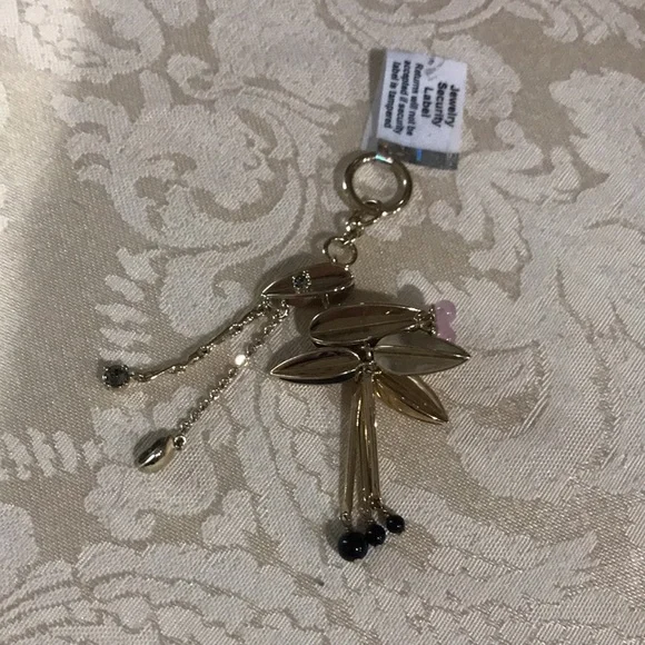 Large Christian Dior Crystal Pink & Black Stone Pendant - Picture 3 of 12